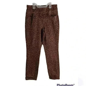 Belle Kim gravel size 2P pull on animal print jeggings